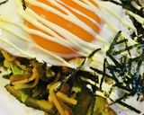 ゴーヤー＆キャベツの目玉焼きそば作り方4写真