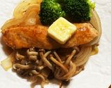 茶色いおかず☆鮭のにんにくバター醤油焼き作り方8写真