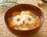 ちくわぶと油揚げのみそ汁作り方4写真