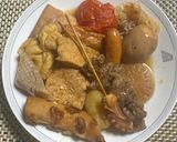 生アキレス腱と　牛すじ肉で　おでん牛筋串作り方19写真