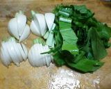 レンチン簡単！カブを菜まで丸ごと味噌汁作り方2写真