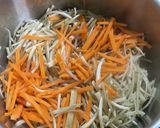 ゴボウと人参と牛肉の煮物　簡単★小鉢作り方5写真