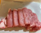 カーリーケールの豚肉炒め作り方1写真