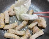 カーリーケールの豚肉炒め作り方7写真