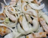 カーリーケールの豚肉炒め作り方8写真