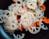 シャキシャキ蓮根のきんぴら作り方3写真