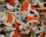シャキシャキ蓮根のきんぴら作り方5写真