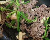 マカ入り、牛肉とピーマンエリンギ炒め作り方4写真