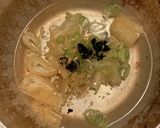 卵とバターの入る味噌汁作り方3写真