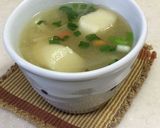 玉ねぎとえのきだけとお麩の味噌汁作り方20写真