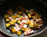 かぼちゃとベーコンのブルスケッタ作り方3写真