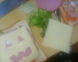 ★Helloween朝食ピザ★トースト★作り方3写真