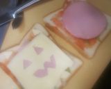 ★Helloween朝食ピザ★トースト★作り方4写真