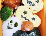 キャラ弁☆混雑注意！ハロウィン弁当☆作り方4写真