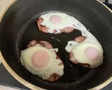 ハムエッグ3つ焼作り方5写真