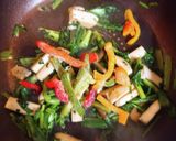ベーコンとエリンギ&冷蔵庫掃除の野菜炒め作り方3写真