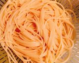 たくあんと塩昆布のクリームパスタ作り方5写真