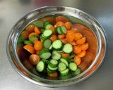 (๑╹ω╹๑ )トマトときゅうりの和え物作り方2写真