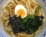 韓国海苔をのせたうどん作り方2写真