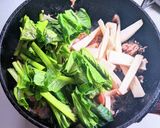 小松菜の和風あんかけスパゲッティ作り方7写真