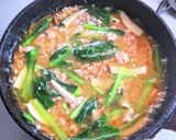 小松菜の和風あんかけスパゲッティ作り方9写真