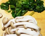 しめじと葉物野菜のソテー作り方1写真