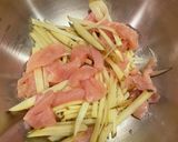 じゃがいもと鶏肉のもちもちガレット作り方2写真