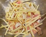 じゃがいもと鶏肉のもちもちガレット作り方4写真