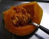 簡単！かぼちゃとハムのサラダ作り方1写真