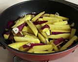 スティック薩摩芋　にんにくバター作り方4写真