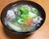 体が温まるあごだし使用ほっこり豚汁作り方7写真