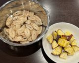ごぼうとさつまいもの甘辛揚げ作り方1写真