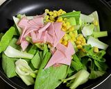 チンゲン菜の中華クリーム煮作り方2写真