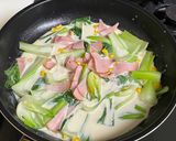 チンゲン菜の中華クリーム煮作り方3写真