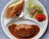 カレーソースのチーズインハンバーグ♪作り方2写真