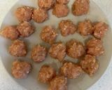 肉だんごとなす、揚げ豆腐煮作り方2写真
