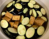 肉だんごとなす、揚げ豆腐煮作り方4写真