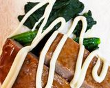 今朝の4w1hサンド「チキンハンバーグ」作り方2写真
