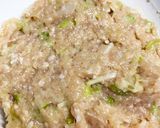 鍋にネギたっぷり鶏団子。シンプルが一番。作り方7写真