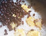 小豆をちょっと入れて、栗おこわ作り方7写真