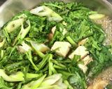*春菊と焼き豆腐のつゆたっぷり煮作り方5写真