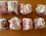 お弁当のおかずにも！厚揚げの肉巻き作り方1写真