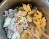 ［茶色いおかず］豚肉とちくわぶの旨煮作り方4写真