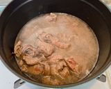 ミスジのスジ肉でスジ煮込み(Staub)作り方2写真