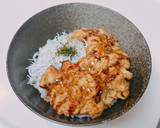 大葉アクセント！蓮根としらすのかき揚げ丼作り方6写真