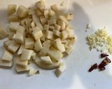 ワンパン！じゃがバター醤油ペペロンチーノ作り方1写真