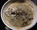 きのことゴルゴンゾーラソースのスパ作り方3写真