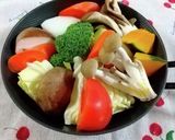☆蒸し焼き野菜の*温サラダ*作り方2写真