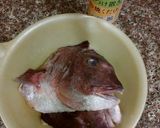 鯛の頭の漬け込み煮作り方1写真