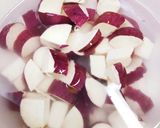 さつまいもとりんごのスイートサラダ作り方1写真